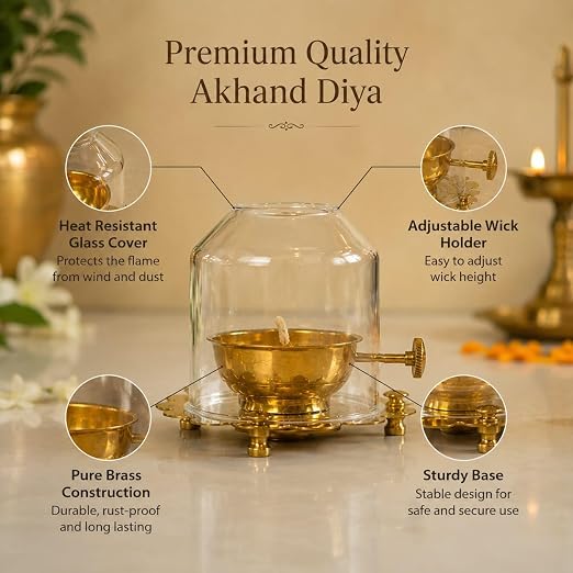 Brass Akhand Jyoti Diya ( festival offer )