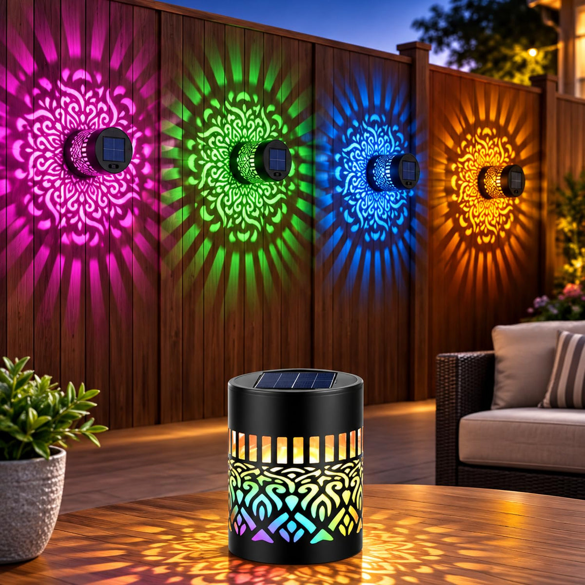 solar mandala lights  (Pack of 1)