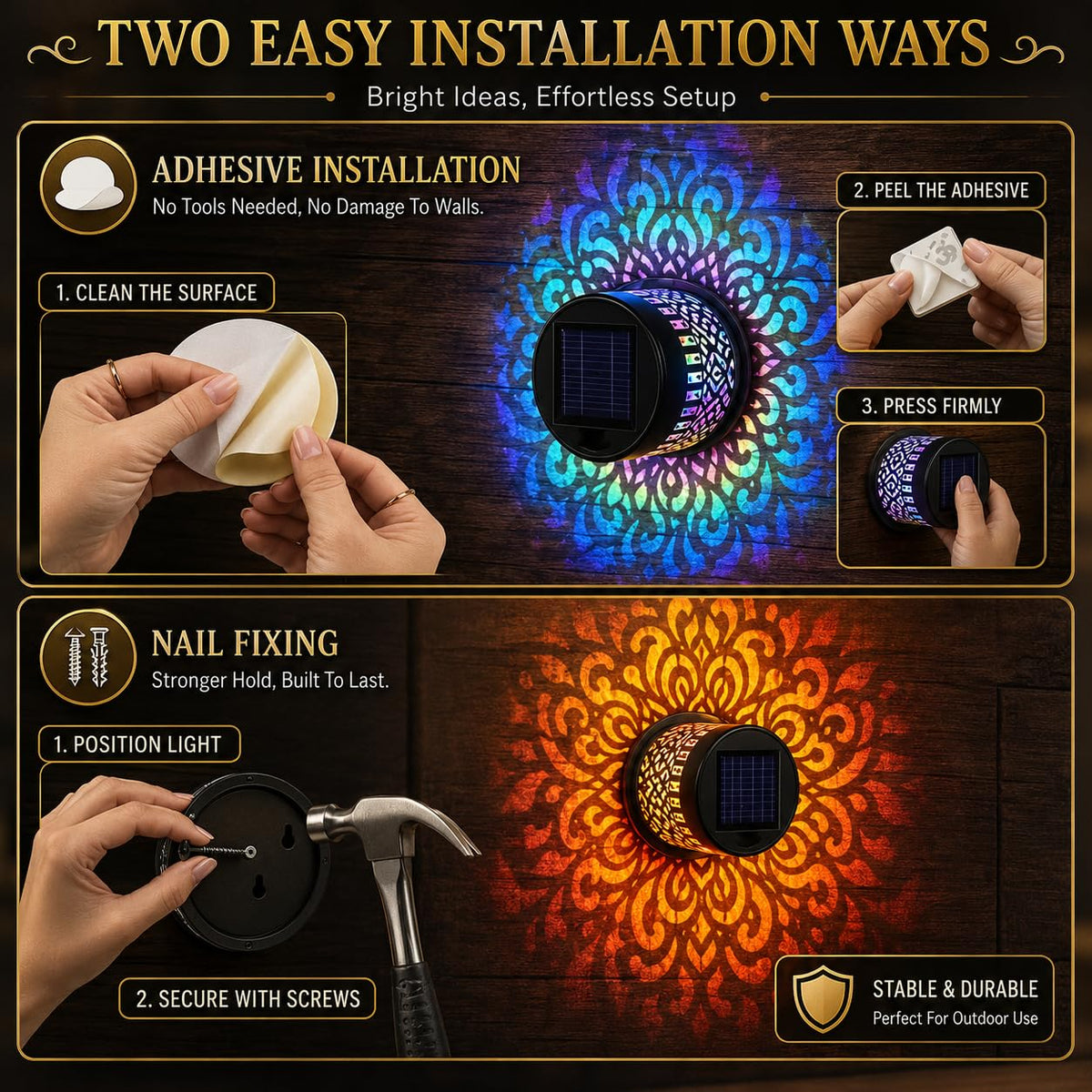 solar mandala lights  (Pack of 1)