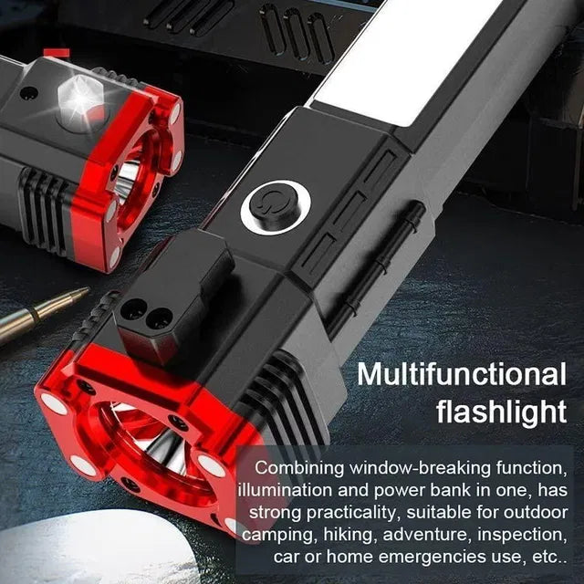 8-in-1 Rechargeable LED Flashlight